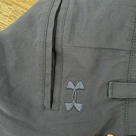 Mens Navy Blue Under Armour Golf Pants Size 34/32 - Picture 3 of 3